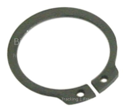 Retaining ring shaft ø 25mm thickness 1,2mm steel DIN 471