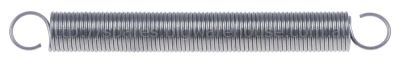 Tension spring ø 12mm total length 110mm wire gauge ø 1,2mm
