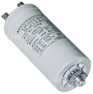 Operating capacitor capacity 6,3µF 450V  tolerance 5% 50Hz