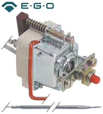 Safety thermostat switch-off temp. 230°C 1-pole 0,5A probe ø 4mm