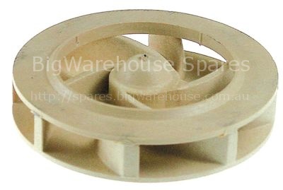 Impellor ø 71 mm H 16 mm M7L rotation direction right shaft ø 13