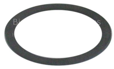 Flat gasket rubber ED ø 61mm ID ø 47mm thickness 2mm Qty 1 pcs