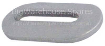 Door bumper slotted hole disc