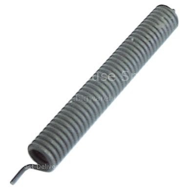 Torsion spring ø 39mm wire gauge ø 7mm L1 31mm L2 281mm L3 24mm