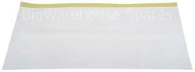 Protective film for dishwasher self-adhesive L 485mm W 360mm Qty