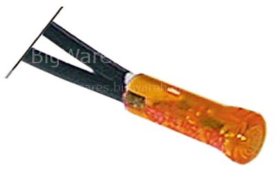 Indicator light LED mounting ø 6mm 5VDC yellow connection cable