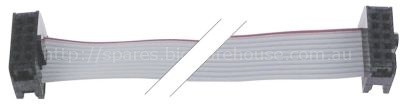 Ribbon cable 10-pole L 1200mm plug type 2 row coded Qty 1m