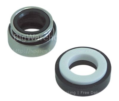 Mechanical shaft seal for shaft ø 13 mm height counter ring 8 mm