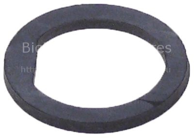 Flat gasket rubber ED ø 33mm ID ø 25mm thickness 2,5mm for air t