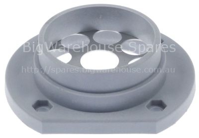 Counterflange for wash arm support with throttle disc ø 70mm ID