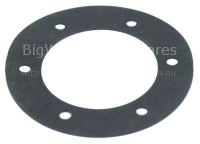 Gasket D1 ø 50mm D2 ø 82mm thickness 2mm with 6 holes wash arm s