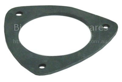 Gasket D2 ø 50mm thickness 2mm with 3 screw holes wash arm suppo