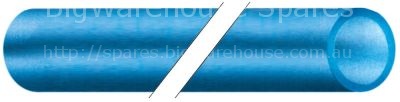 PVC hose ID ø 4mm ED ø 6mm L 2m thickness 1mm t.max. 60°C blue