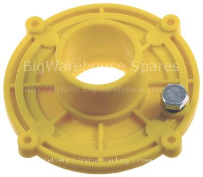 Pump cover OLYMPIA inlet ø 44 mm supporting pressure M8 supporti