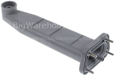 Wash pipe mounting pos. upper ø 72x120mm L 310mm plastic thread
