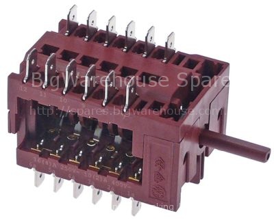 Cam switch 7 operating positions 12NO sequence 0-1-2-3-4-5-6 16A