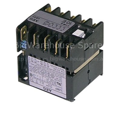 Power contactor resistive load 16A 230VAC (AC3/400V) 6A/3kW main