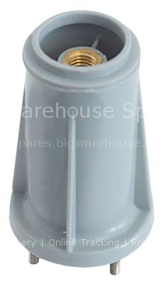 Wash arm support mounting pos. lower H 102mm D1 ø 40mm D2 ø 48mm