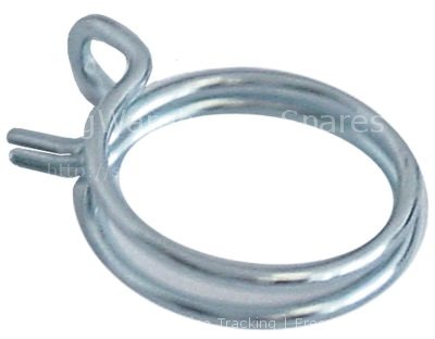 Hose clamp ø 36-42mm wire gauge ø 3mm zinc-coated steel Qty 1 pc