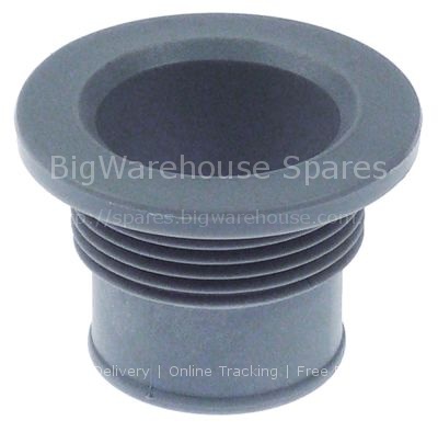 Intake body thread 1½" ED ø 60mm H 42mm hose ø 38mm