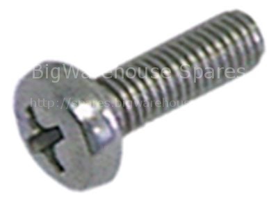Flat-headed bolt thread M4 thread L 10mm SS DIN 7985/ISO 7045 Qt