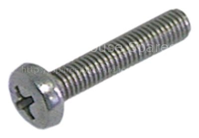 Flat-headed bolt thread M5 thread L 16mm SS DIN 7985/ISO 7045 Qt