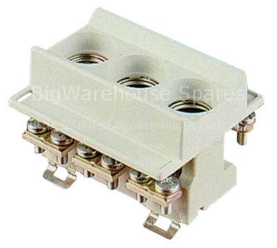 Fuse holder suitable fuse D02 3-pole-pole 63A rated 400V
