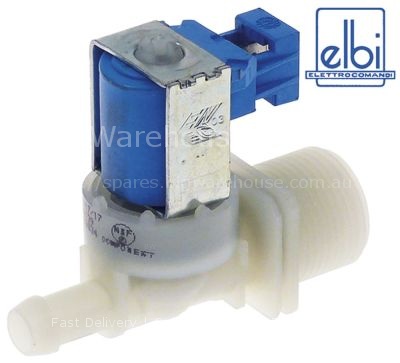 Solenoid valve single straight 230VAC inlet 3/4" outlet 11.5mm D