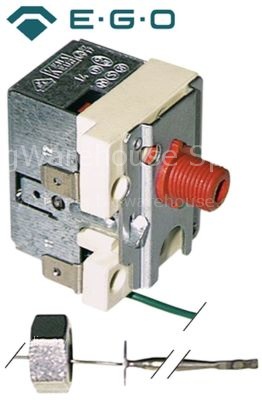 Safety thermostat switch-off temp. 365C 1-pole 16A probe  4mm