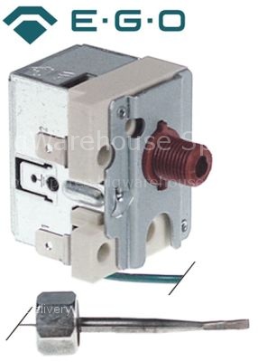 Safety thermostat switch-off temp. 365°C 1-pole 16A probe ø 4mm