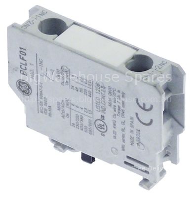 Auxiliary contact contacts 1NC AC15 6A for contactors CL+LS_K co