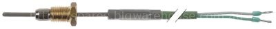 Temperature probe thermocouple K (NiCr-Ni) cable silicone probe