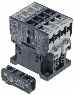 Power contactor resistive load 25A 230VAC (AC3/400V) 10A/4kW mai