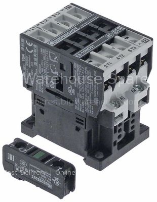Power contactor resistive load 25A 230VAC (AC3/400V) 10A/4kW mai