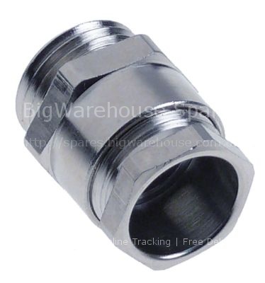 Cable gland thread PG9 cable ø 6.0-8.0mm mounting ø 15,2mm nicke