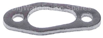 Gasket ignition electrode graphite thickness 2,5mm hole distance