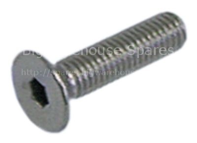 Countersunk screw thread M5 L 16mm WS 3 SS DIN 7991/ISO 10642 Qt