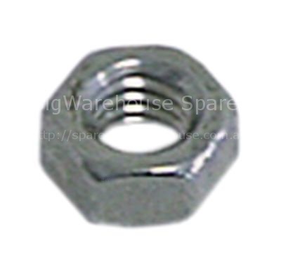Hexagonal nut thread M10 H 8mm WS 17 SS DIN/ISO DIN 934 / ISO 40