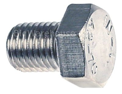 Hexagonal screw thread M16 thread L 20mm SS WS 24 Qty 1 pcs DIN