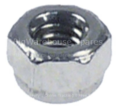 Hexagonal nut thread M3 self-locking H 4mm WS 5,5 Qty 10 pcs DIN