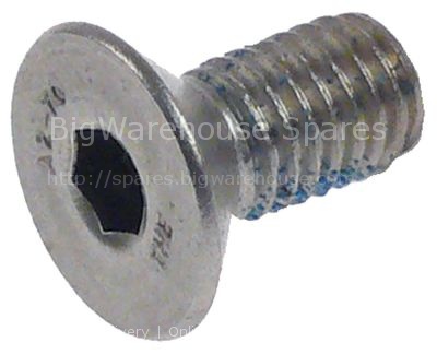 Countersunk screw thread M8 L 16mm WS 5 SS DIN 7991/ISO 10642 Qt