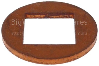 Gasket copper ED ø 16mm ID ø 8,5mm thickness 1,2mm for combi-ste
