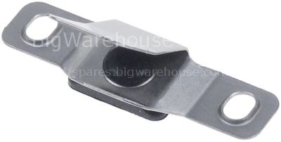 Support bracket for door drip tray bore ø 6x8mm L 65mm W 30mm