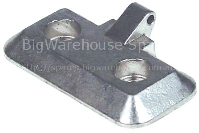 Bearing block for glass plate mounting pos. outer
