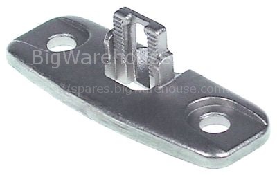 Bracket for door catch L 66mm W 23,5mm H 19mm mounting distance