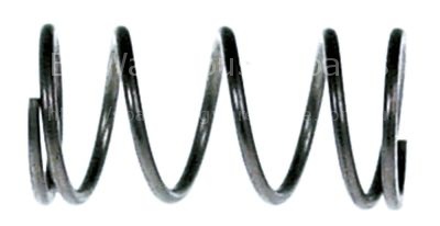 Compression spring ø 14mm L 27mm wire gauge ø 1,5mm