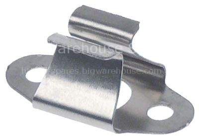 Spring clip for door latch L 26mm W 13mm H 10,5mm hole ø 8mm Qty