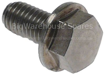 Safety screw thread M8 L 16mm WS 13 hexagonal head for combi-ste