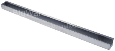 Drip rail for combi-steamer L 600mm SS W 34mm hole ø 8mm