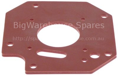 Gasket L 139mm W 130mm silicone thickness 4mm